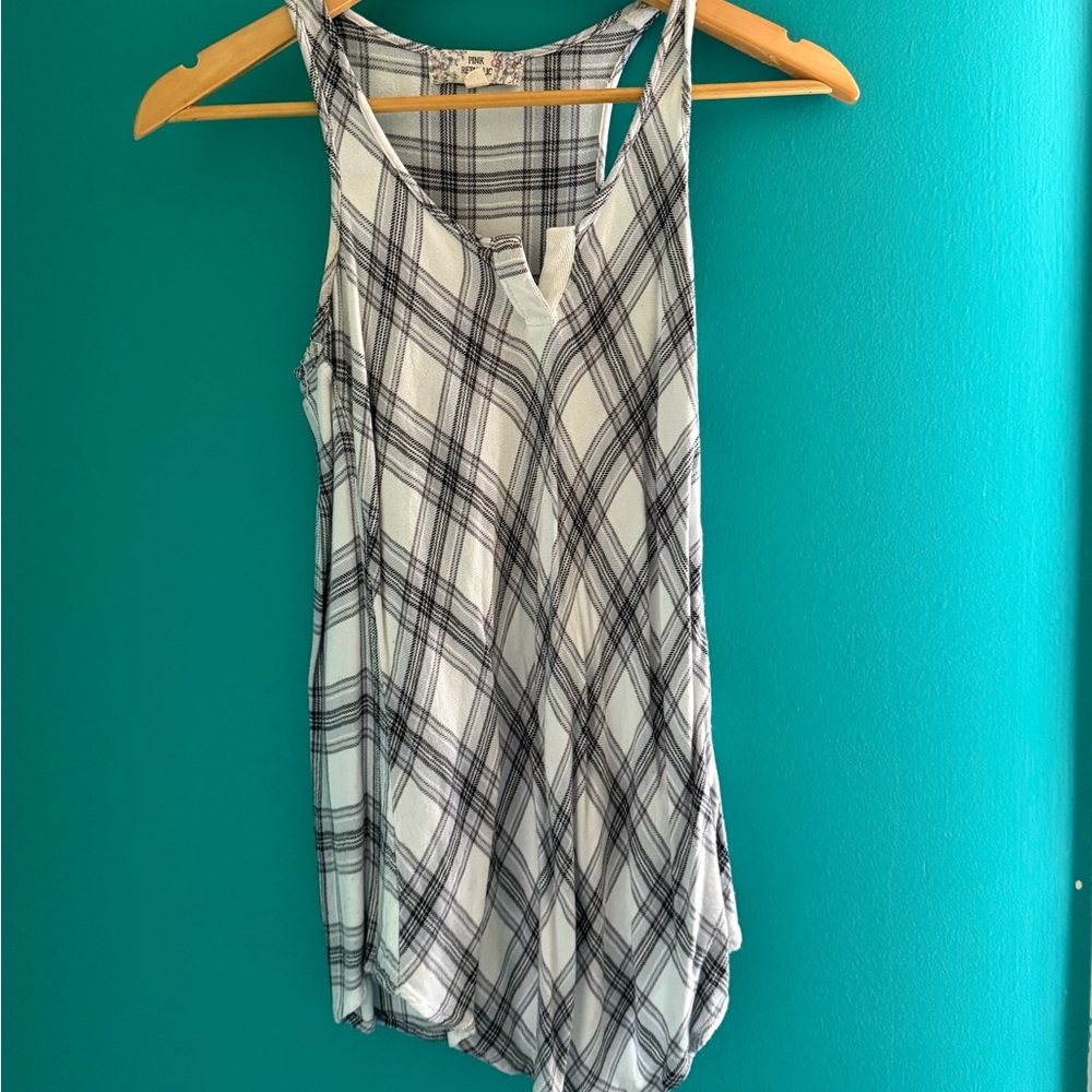 Plaid Sleeveless Top